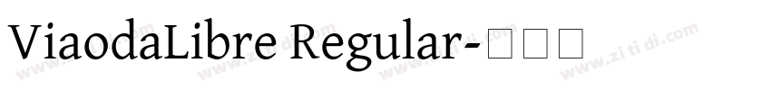 ViaodaLibre Regular字体转换